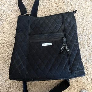 Vera Bradley Black Quilted Leopard Crossbody Purse